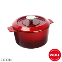 在飛比找momo購物網優惠-【Woll】德國歐爾-IRON 20cm鑄鐵鍋(紅)