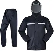 [Binxind] Men's Raincoat Set Rainproof Mask Raincoat Storm Proof Poncho Raincoat, XXL 1 PCS