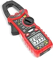 KAIWEETS Digital Clamp Meter T-RMS 6000 Counts, Multimeter Voltage Tester Auto-ranging, Measures Current Voltage Temperature Capacitance Resistance Diodes Continuity Duty-Cycle (AC/DC CURRENT)