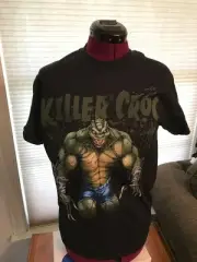 NWT NEW DC COMICS KILLER CROC SUICIDE SQUAD BLACK 100% COTTON T-Shirt SZ S SMALL
