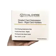 Total Empire Semi Rigid Card Holder for PSA/BGS Graded Card Submissions - 200