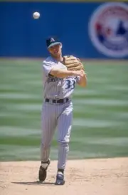 Infielder Jay Bell of the Arizona Diamondbacks in action 1998 Old Photo 2