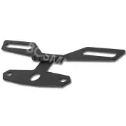 Adjustable Motorcycle Tail License Number Plate Bracket Fold Tidy Holder Black