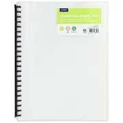 J.Burrows Recycled Refillable Display Book 60 Pockets Clear