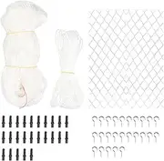 Balcony Net for Pets, Cat Net Balcony, Anti-Fall Mesh Cat Safety Fence for Patio, Pet Guard Net for Doors, Patio, Gate, Stairs, Balcony Windows
