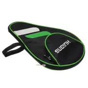 Table Tennis Racket Case Cover, Table Tennis Paddle Carry Bag, Green White