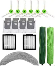Replacement Parts for iRobot Roomba Combo J7 J7+ Robot Vacuum Cleaner Main Brushes Side Brushes Dust Bags Filters Mop Cloth