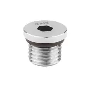 FITOK 316 SS Hollow Hex Plug with O-Ring, 1 5/16-12 Male SAE/MS Straight Thread