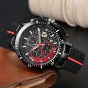 Men's sports running seconds, timing tape, business blockbuster, cool FE blockbuster, quartz full function watch khaki