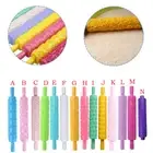Portable Embossed Rolling Pin Heart Pattern Fondant Pastry Cake Decor Tools
