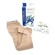 Juzo 30-40 mmHg 3512 AG Size l Full Thigh Stocking Beige Pair Open Toe In Box