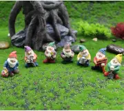 7-Piece Fairy Garden Gnome Set, Miniature Dwarfs for Garden, Flower Pots, & Home