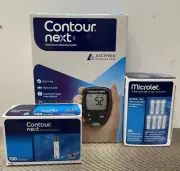 Contour Next Blood Glucose Monitoring System incl. 100Test Strips & 100Lancets