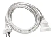 8Ware 5m AU Main Power Extension Cord Cable Lead 240V 3-Pin Male to Female RC-3079AU-05