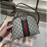 二手 GUCCI 貝殼包 OPHIDIA GG SMALL 499621 帆布包 肩背包 斜背包