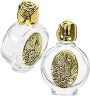 NOLITOY 2pcs Glass Holy Water Bottle Portable Container for Blessings Worship Reusable Empty Bottles for Church Use for Festivals Daily Sacraments