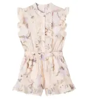 [Zimmermann Kids] Zimmermann Kids Cascadian floral cotton playsuit Y 2 beige