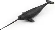 Ocean Sea Marine Animal Narwhal Whale Model Figures Wildlife Bath Cake Decoration Education Cognitive Toys for Kid Boys Girls 5 6 7 8 Years Old
