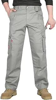 [TICOMELA] FR Pants for Men Flame Resistant Pants 7.5oz Lightweight (9 Pockets) Multi-Pocket Pants