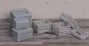 Set of crates O/HO/N (1:48, 1:87, 1:160) scale - CRT-01