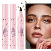 Freckle Pen Natural Lifelike Freckle Makeup Pen Waterproof Long Lasting Dot Spot Pen Dark Brown