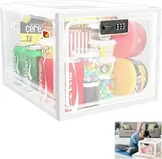 Medicine Lock Box,Medicine Lock Box for Safe Medication Storage Refrigerator Food Safe Locking case Tablet Phone Locked Boxes for Kitchen Home School Office