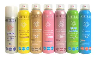 【SHILLS】很耐曬 防曬噴霧(180ml/瓶) 冰鎮美白 | 孩童防曬 | 檸檬香茅 | 抗敏舒緩 | 修護防禦 | 美肌香氛 | 野外運動用 | 零油感【uone】清涼 高效 防曬 噴霧 不黏膩