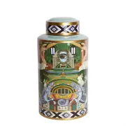 Belle Akira Porcelain Storage Jar w/ Lid Tabletop Home Decor Large Round 40x20cm