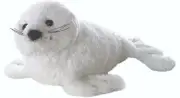 Aurora - Small White Mini Flopsie - 8" Harp Seal - Adorable Stuffed Animal