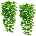 2Pcs Fake Artificial Potted Plants Artificial Ivy Vine Plants 208 Leaves Hanging