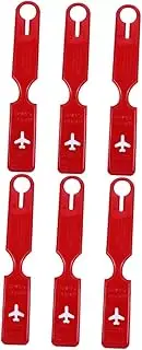 SAFIGLE 6pcs Luggage Tags Id Label Travel Suitcase Name Tags for Easy Baggage Identification for Handbags Backpacks School Bags and More