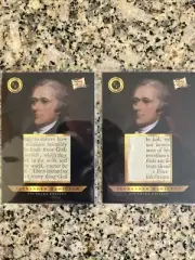 Pieces Of The Past Founders Edition. Alexander Hamilton Relic . 2 Card Lot