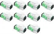 10-Pack SC/APC Fiber Optic Coupler Keystone Jack Modular for Patch Panels and Wall Plates SC Simplex Singlemode