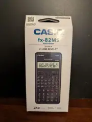 Casio FX-82MS 2nd Edition 240 Functions 2-Line Display Scientific Calculator