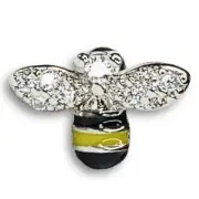 16g White Sparkle Cz Yellow Black Bumble Bee Bug cartilage earring