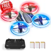 M2 Mini Drone for Kids, Christmas Cool Toys Gifts for Boys Girls with LED Light,