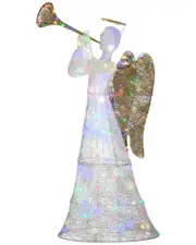 National Tree Company 60in Trumpeting Angel With Multicolor Led Lights