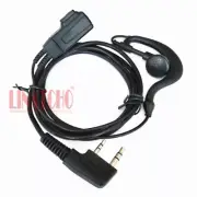 Small PTT Walkie Talkie Earhook Earphone Baofeng Two Way Radio Earpiece 2 Pins K