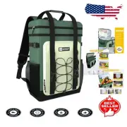 Upgrade Leakproof Backpack Cooler - 40 Cans, Insulated for Beach & Picnics