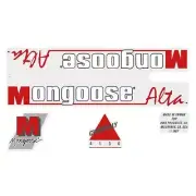 Mongoose - 1987 Alta red Decal set - old school bmx
