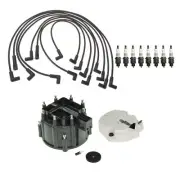 ACDelco Ignition Kit Distributor Rotor Cap Wire Spark Plugs Gap .060 for Pontiac