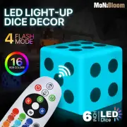 6" Dice Cube LED Night Light 16 Color Changing Desktop Party Lighting Home Décor