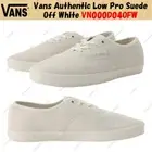 Vans Authentic Low Pro Suede Off White VN000D04OFW Men's Size