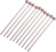 Yardwe 10Pcs Mallets for Percussion Instruments Lightweight Music Drumsticks for Teaching and Music Development for Xylophones Marimbas and More
