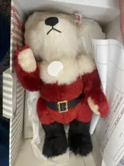 Santa Christmas Teddy bear Steiff Sold Out Limeted Edition 1225 Melody Playing