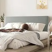 Solid Bed Headboard Slipcover Stretch Bed Headboard Covers Universal Dustproof Bed Head Protector Cover for Bedroom Bed Head- Grey||120cm/47in