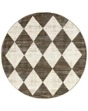 nuLOOM Meline Checkered Fringe Area Rug