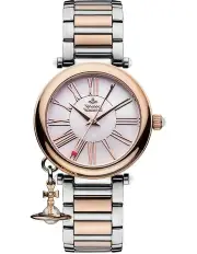 [Vivienne Westwood] Mother Orb Stainless Steel Watch in Silver/Gold