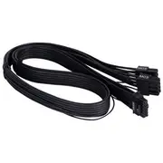 SilverStone 2 x EPS 8 Pin to 12+4 Pin 12VHPWR PCIe Gen5 Cable