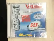 VERBATIM_52x CD-R_700MB_80 Min_High Performance/Speed_Single Disc_Seal Case_New
